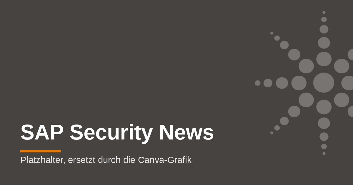 SAP Security News 08/2026